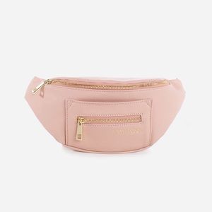 Fawn Design Fanny pack. Color is pinky/blush.